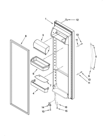Refrigerator door parts