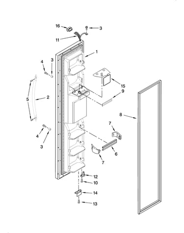 Freezer door parts