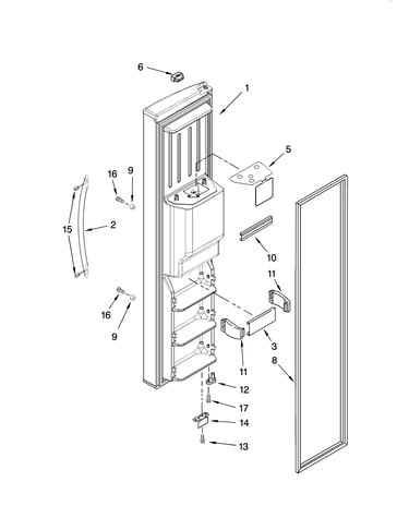 Freezer door parts