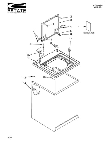 Top and cabinet parts