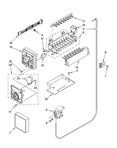 Icemaker parts, optional parts (not included)