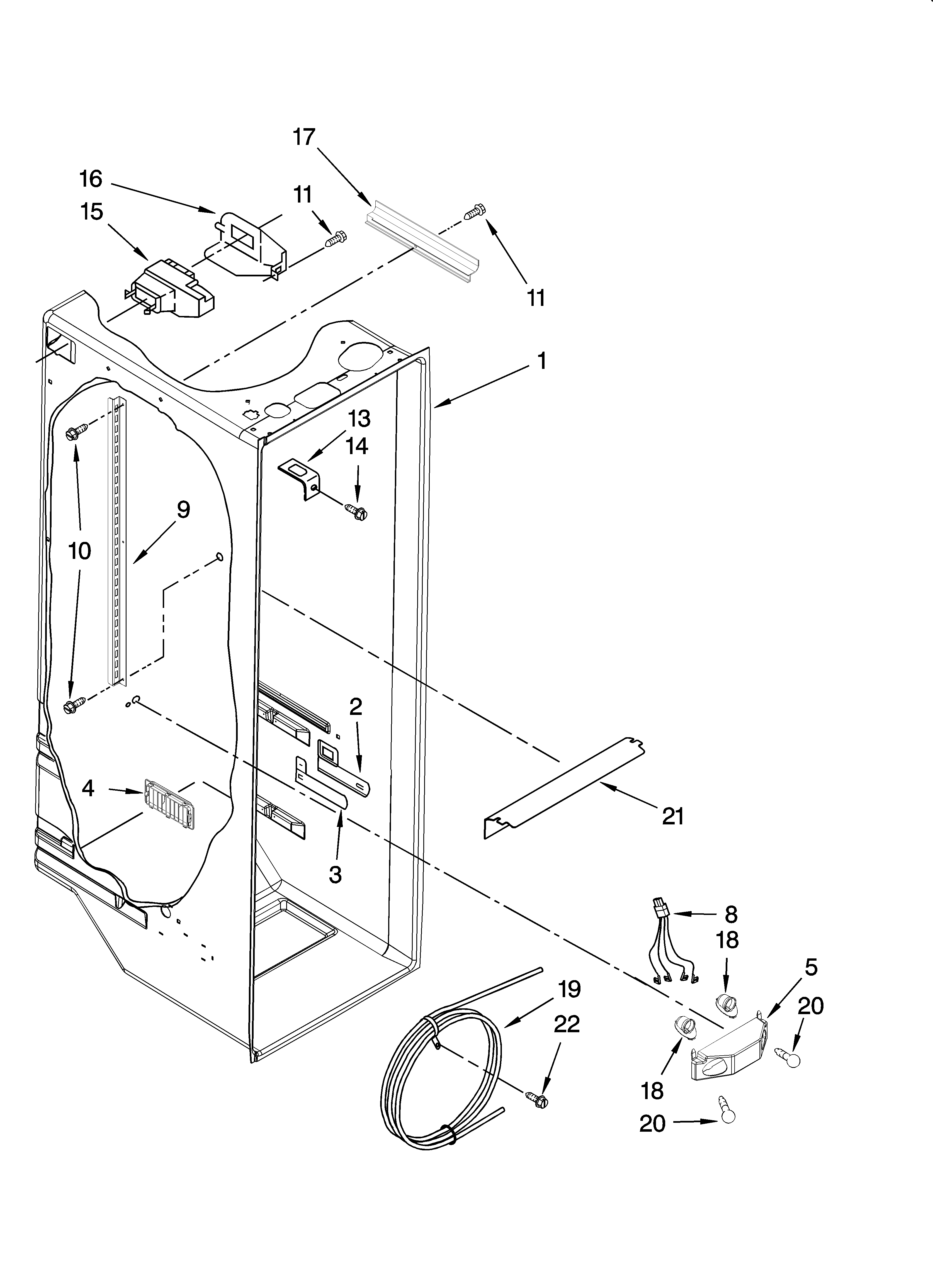 Refrigerator liner parts