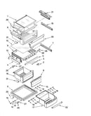 Refrigerator shelf parts