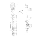 KitchenAid KSRG22FTST01 motor and ice container parts diagram