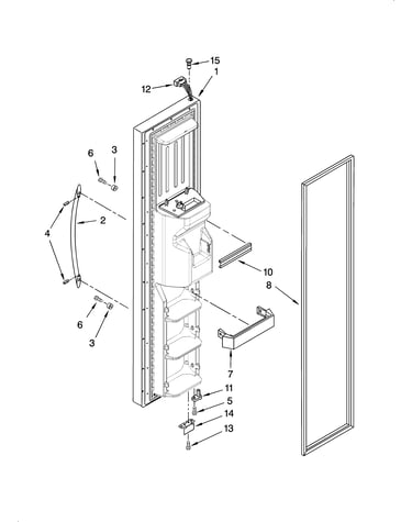 Freezer door parts
