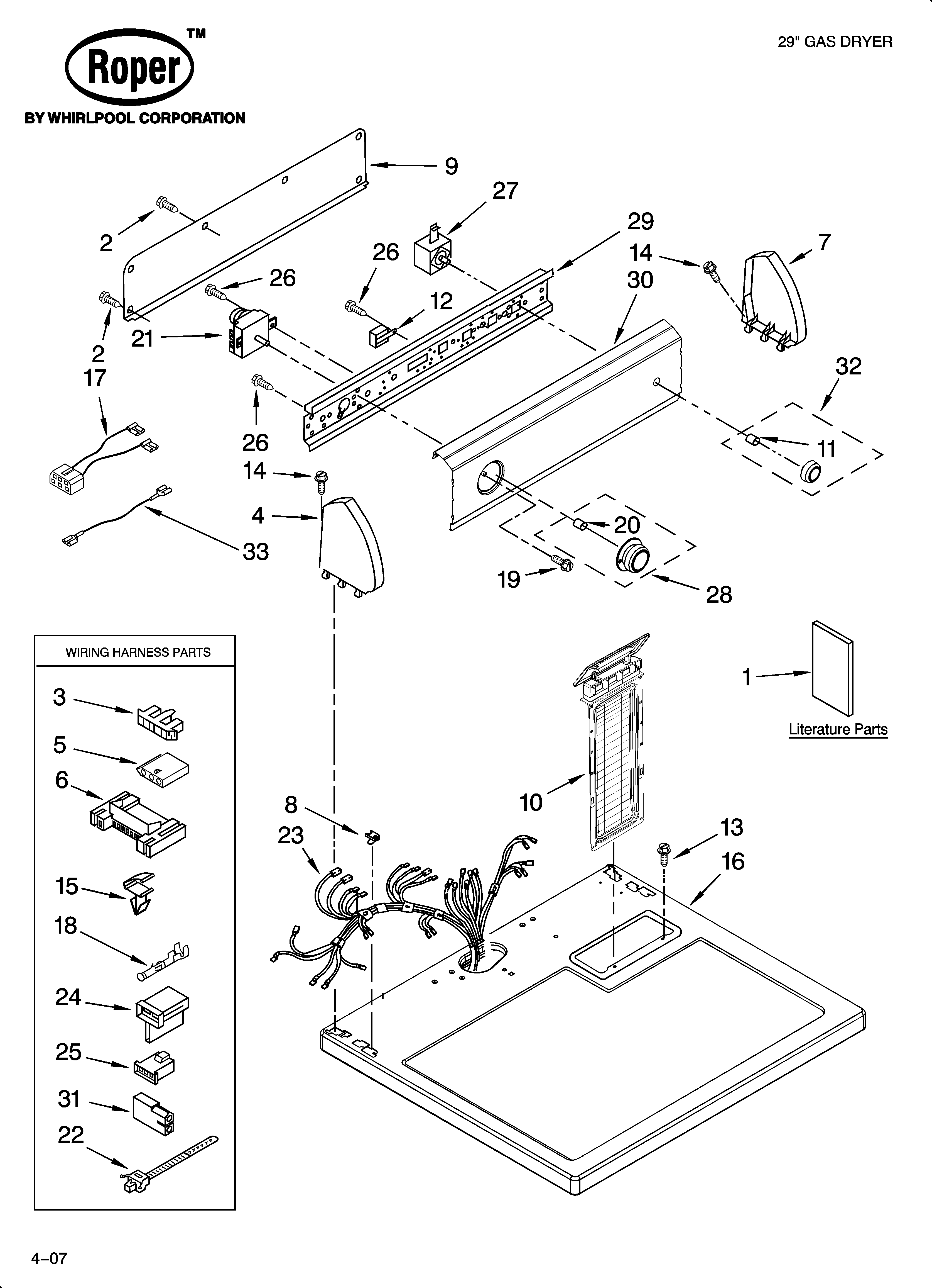 Top and console parts