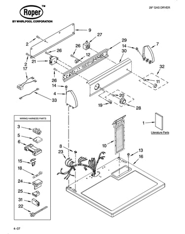 Top and console parts