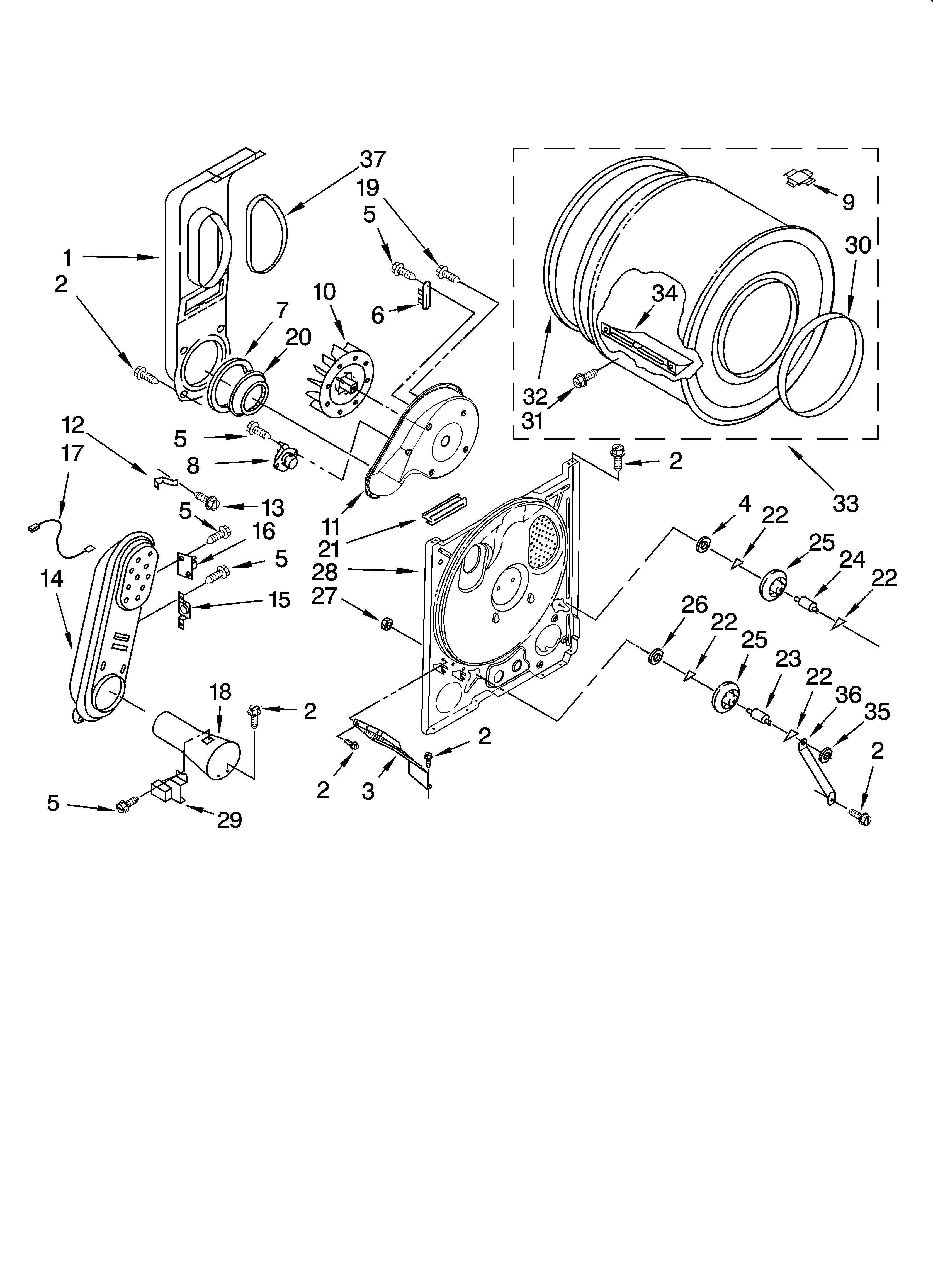 Bulkhead parts, optional parts (not included)