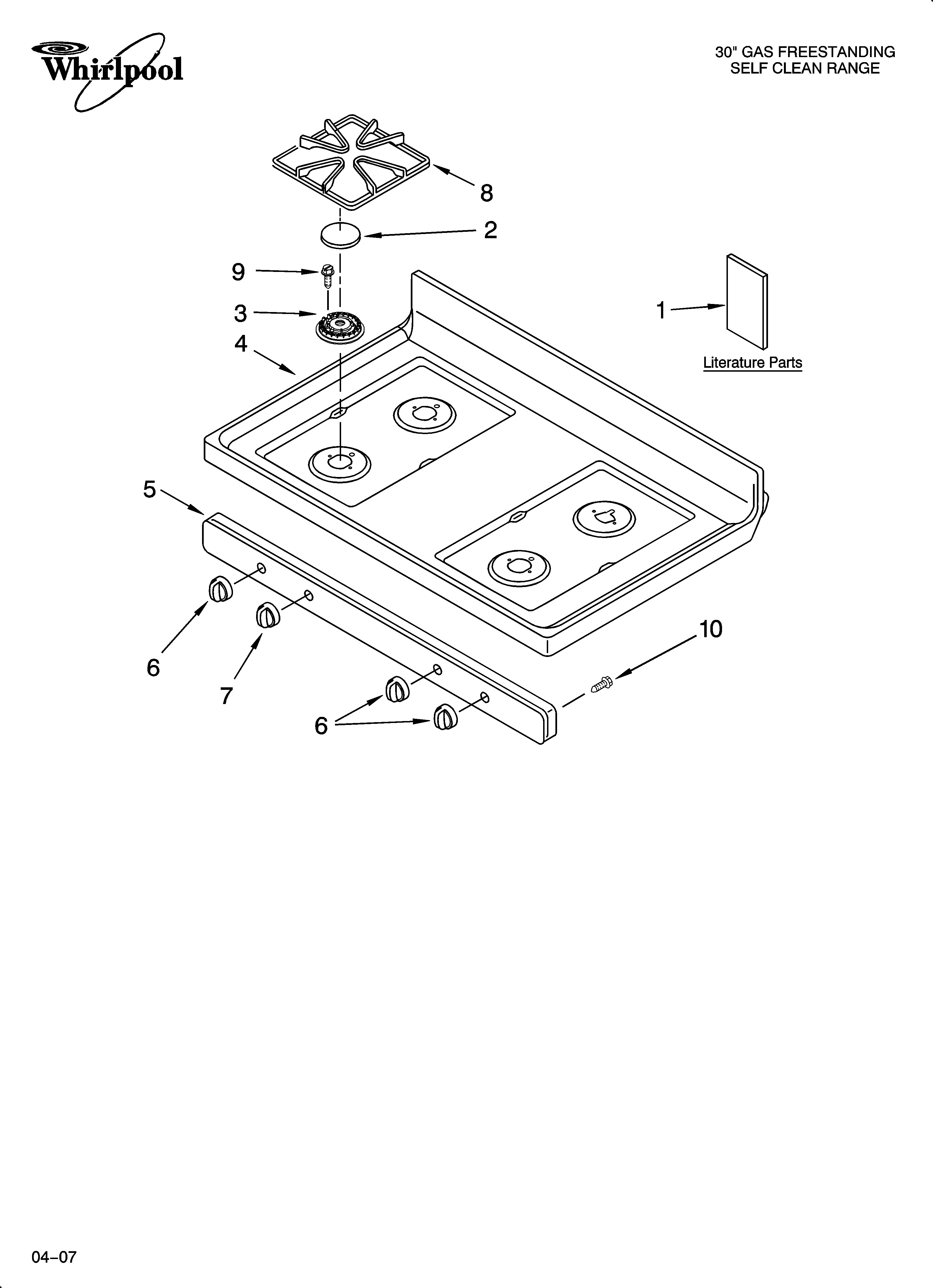 Cooktop parts