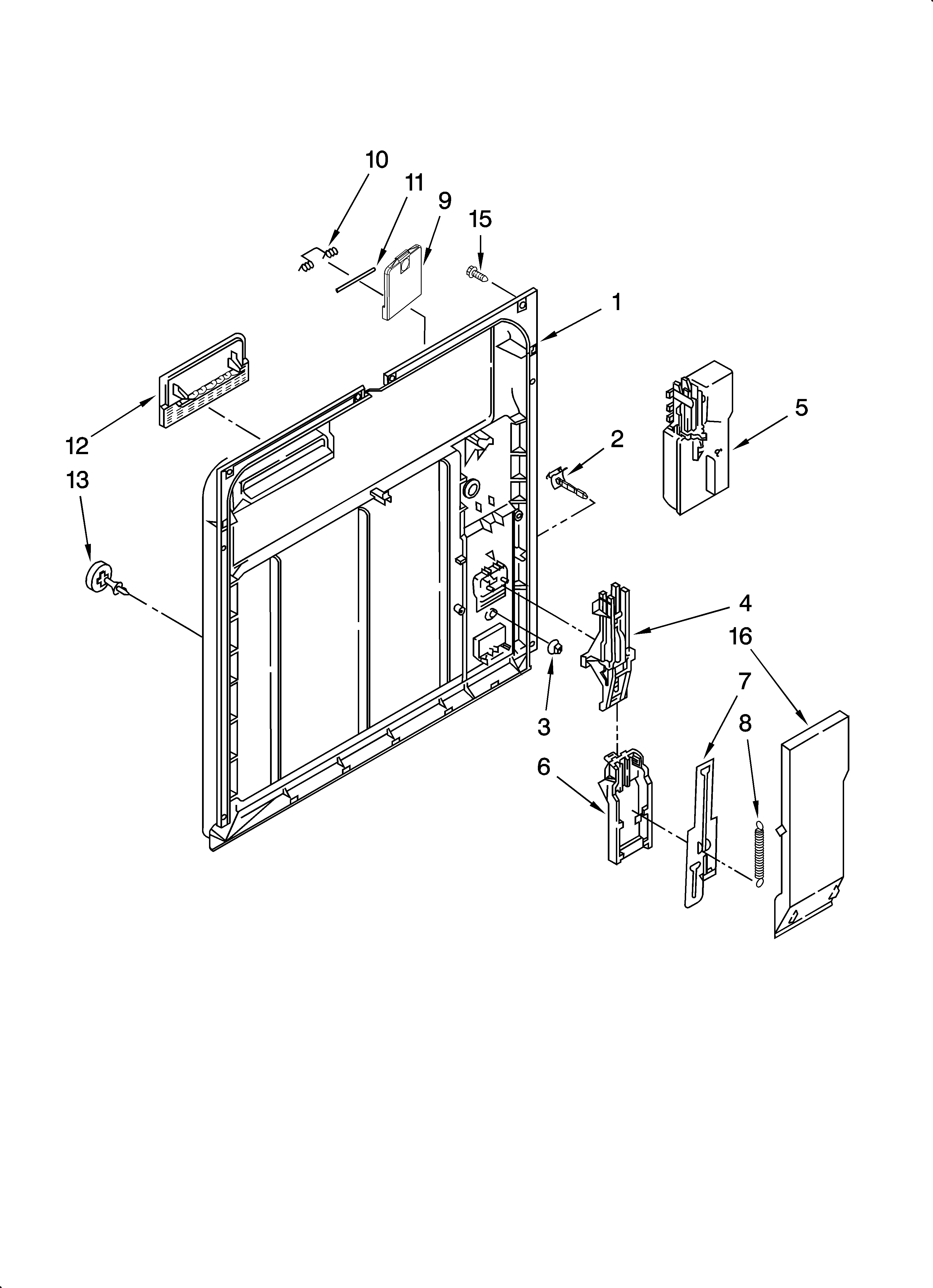 Inner door parts