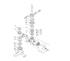 Estate TUD4700SU1 pump and spray arm parts diagram