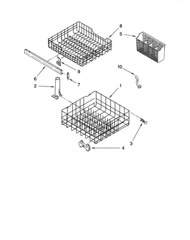Dishrack parts, optional parts (not included)