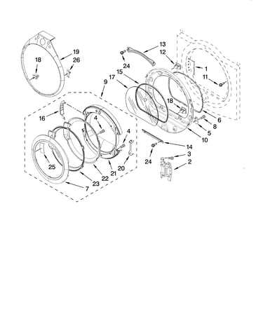 Door parts, optional parts (not included)