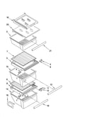 Refrigerator shelf parts
