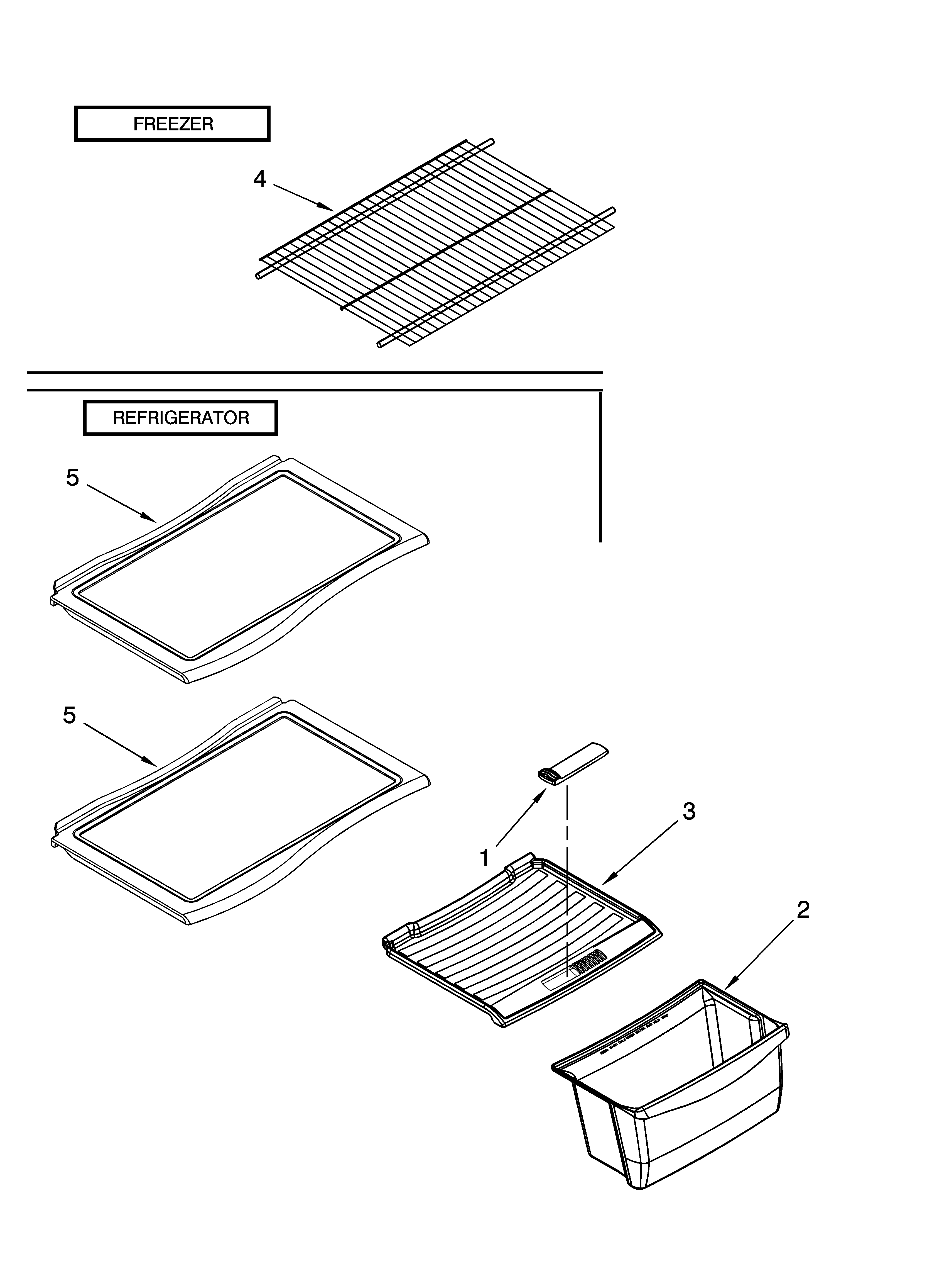 Shelf parts, optional parts