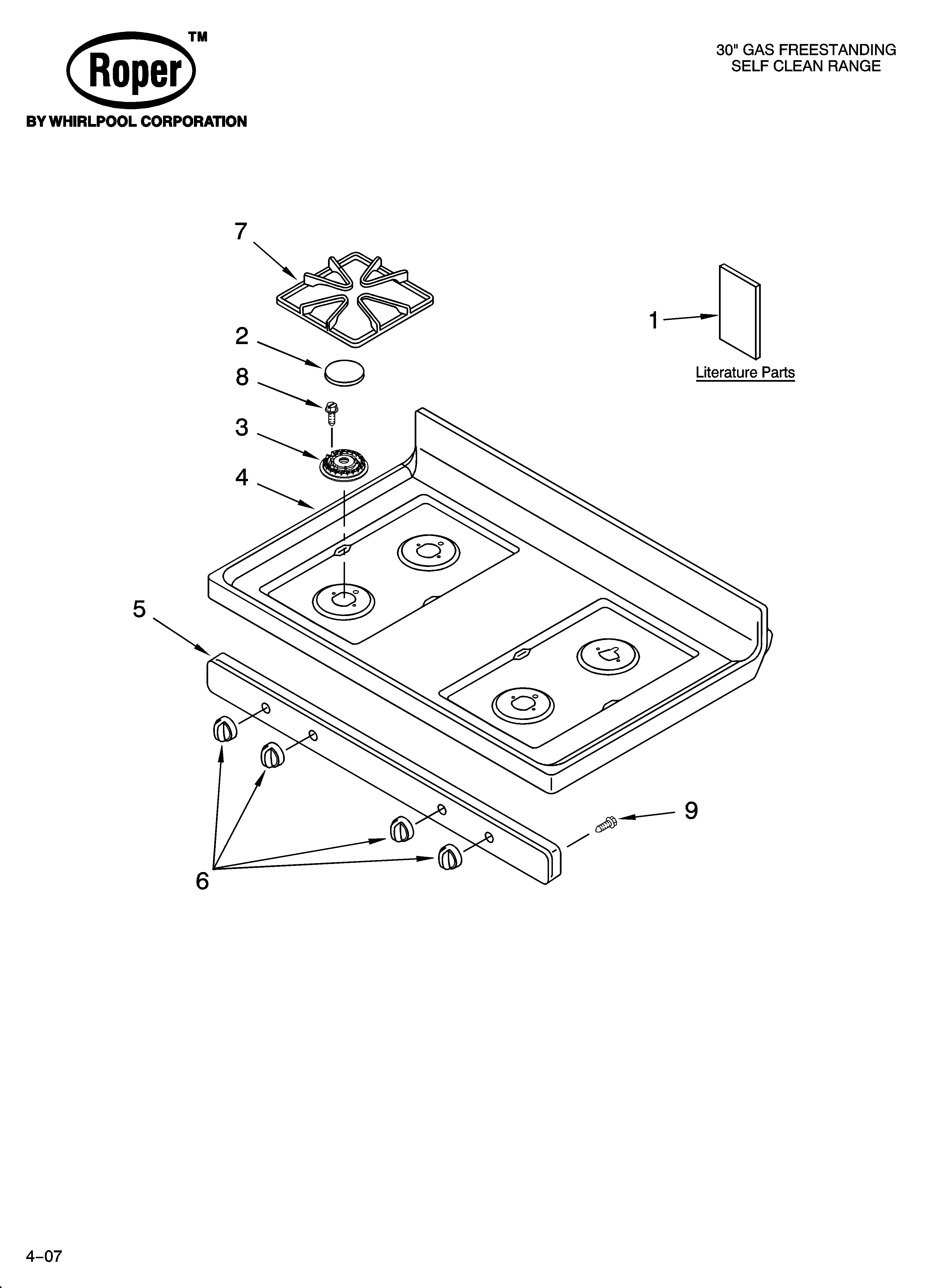 Cooktop parts