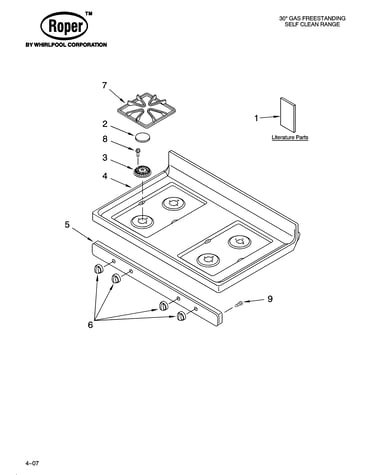 Cooktop parts