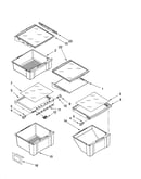 Refrigerator shelf parts