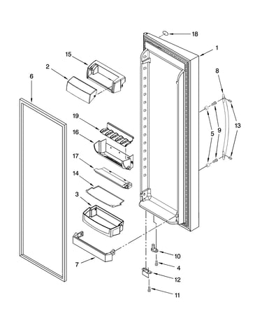 Refrigerator door parts
