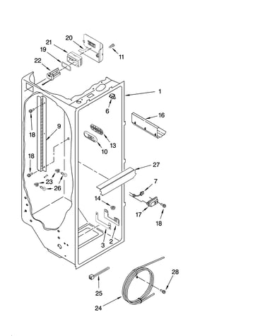 Refrigerator liner parts