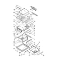 KitchenAid KSBP25INSS03 refrigerator shelf parts diagram