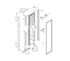 KitchenAid KSBP25INSS03 freezer door parts diagram