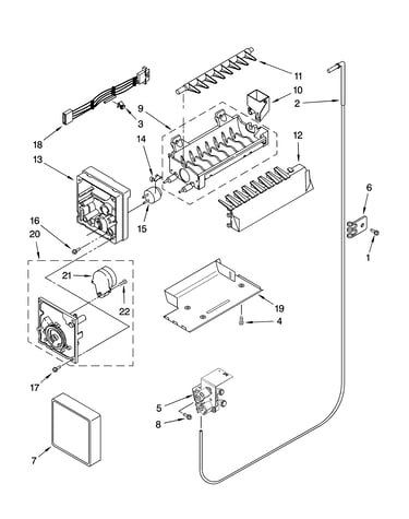Icemaker parts, optional parts (not included)
