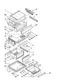 Refrigerator shelf parts
