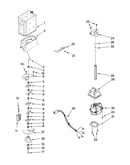 Motor and ice container parts