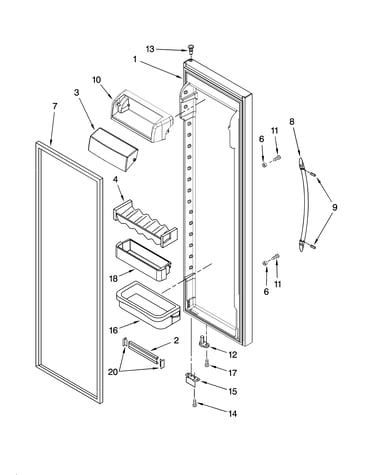 Refrigerator door parts