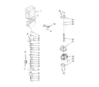 KitchenAid KSRG22FKSS19 motor and ice container parts diagram