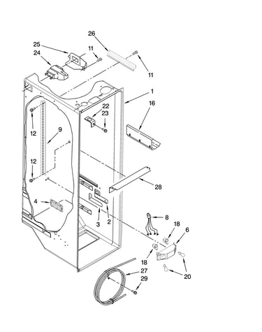 Refrigerator liner parts