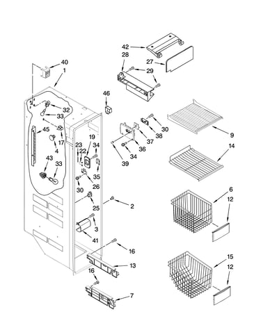 Freezer liner parts