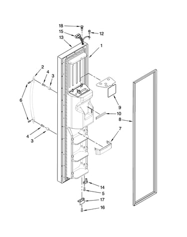 Freezer door parts