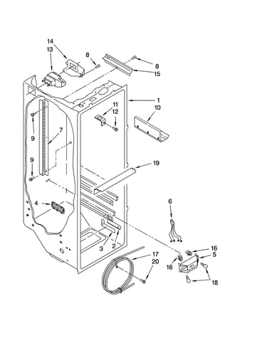 Refrigerator liner parts