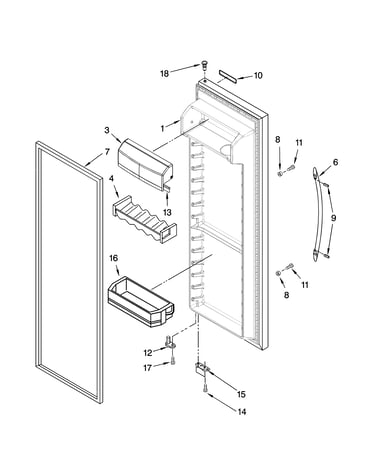 Refrigerator door parts