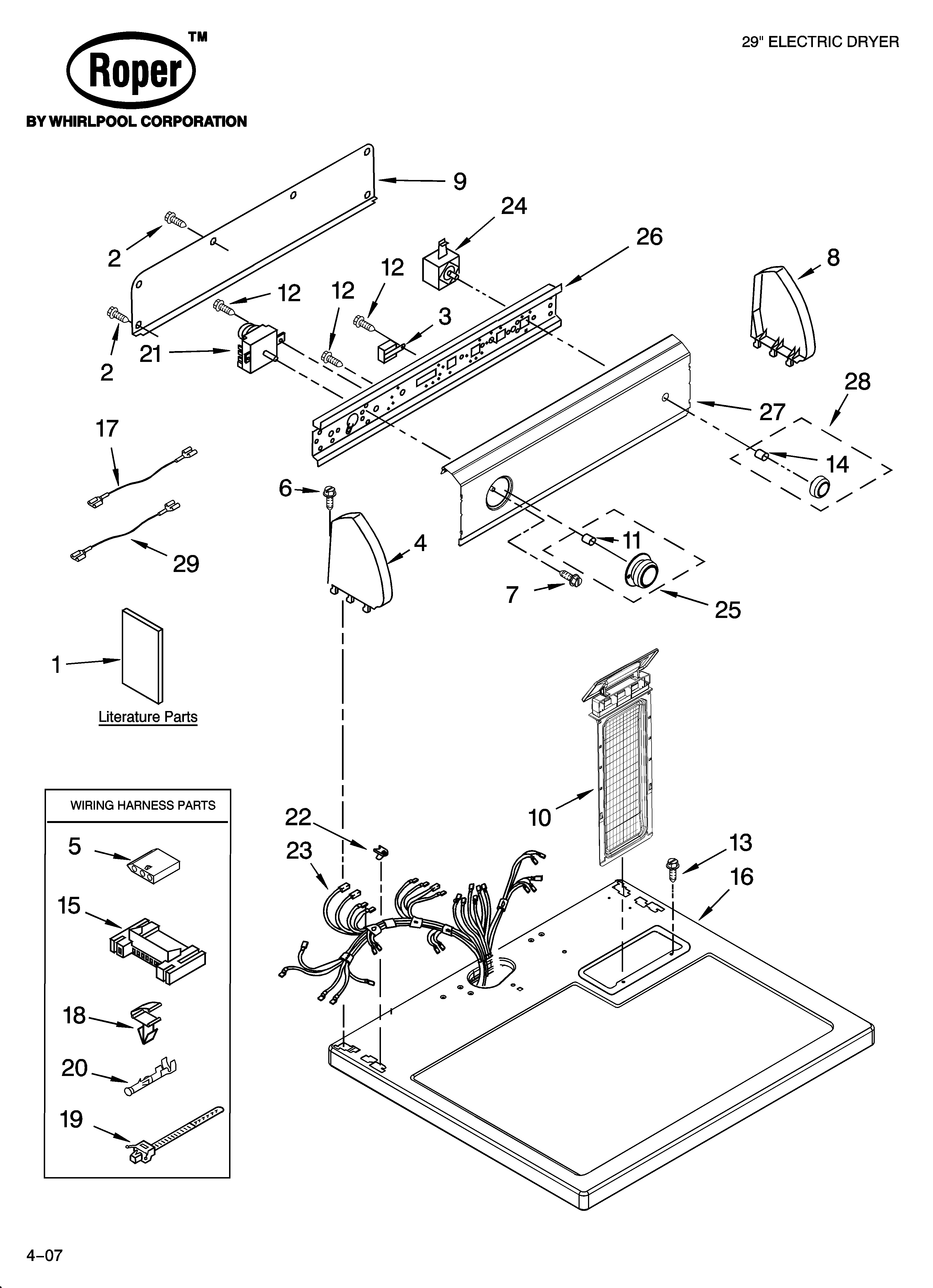 Top and console parts