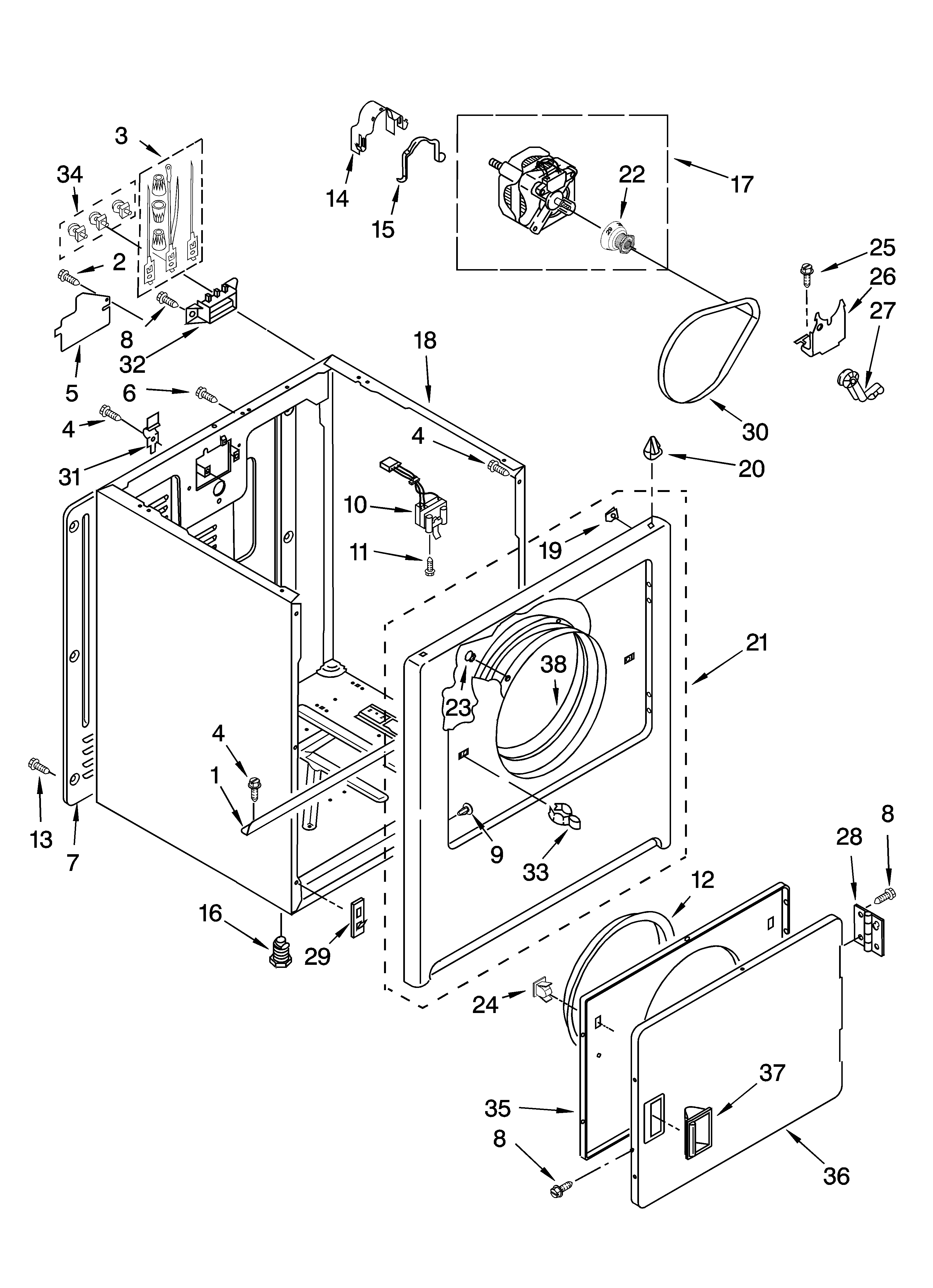 Cabinet parts