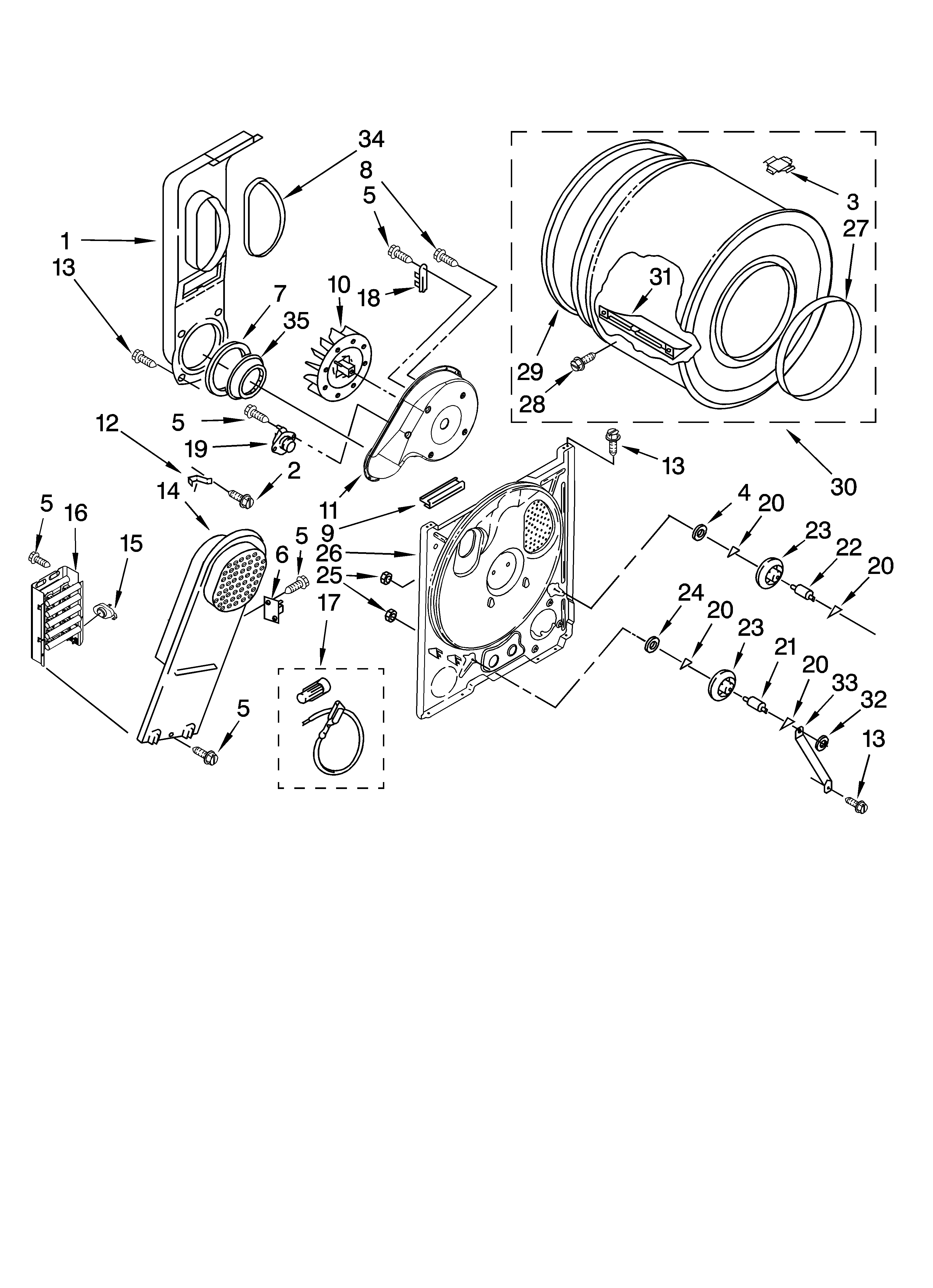 Bulkhead parts, optional parts (not included)