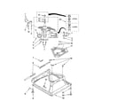 Whirlpool WTW5900TB0 machine base parts diagram