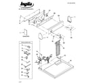 Inglis IGD4300SQ0 top and console parts diagram