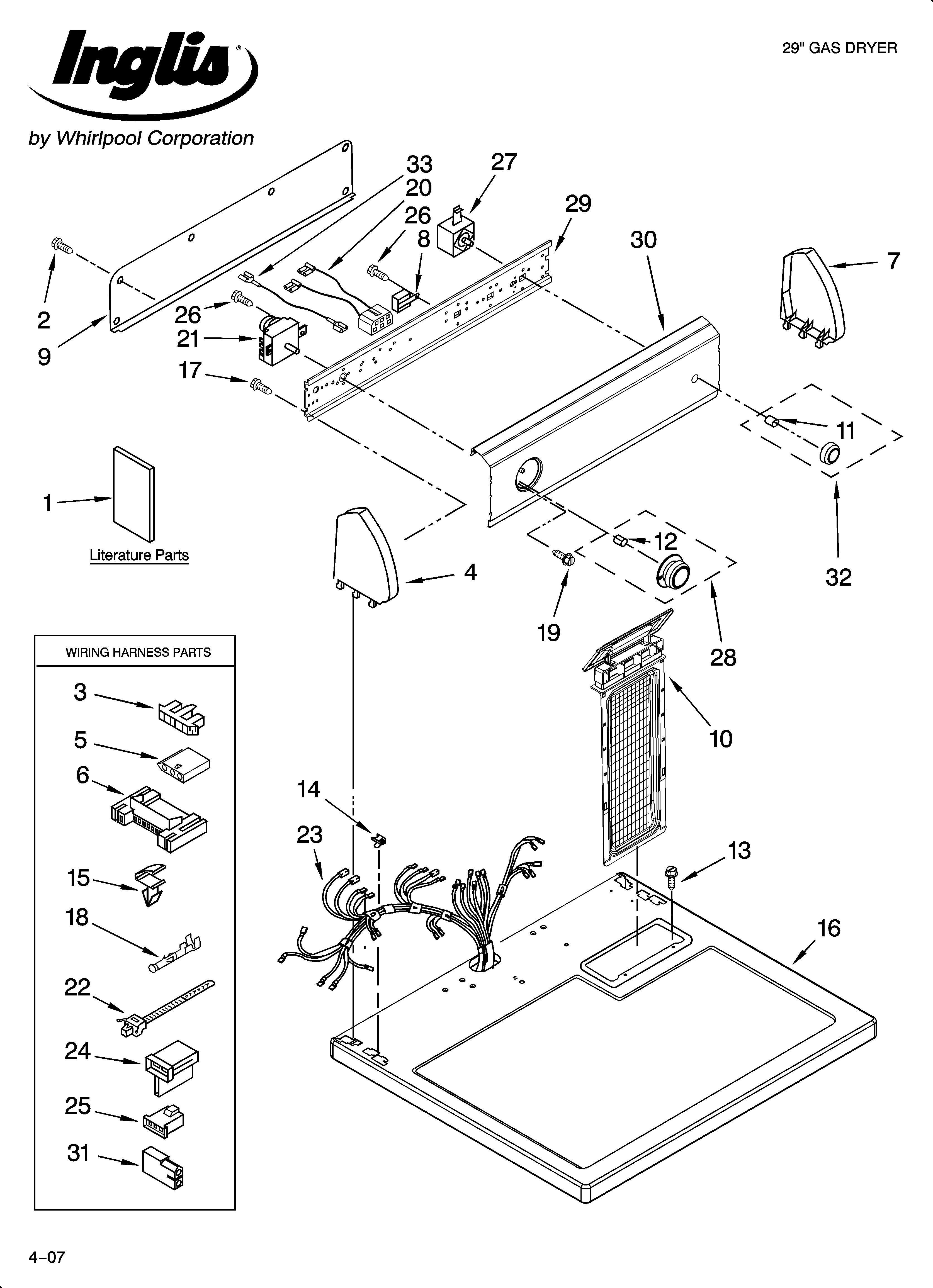 Top and console parts