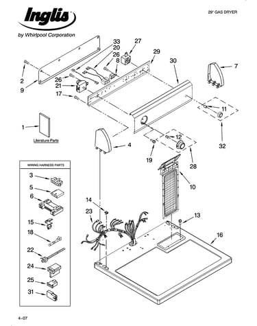 Top and console parts