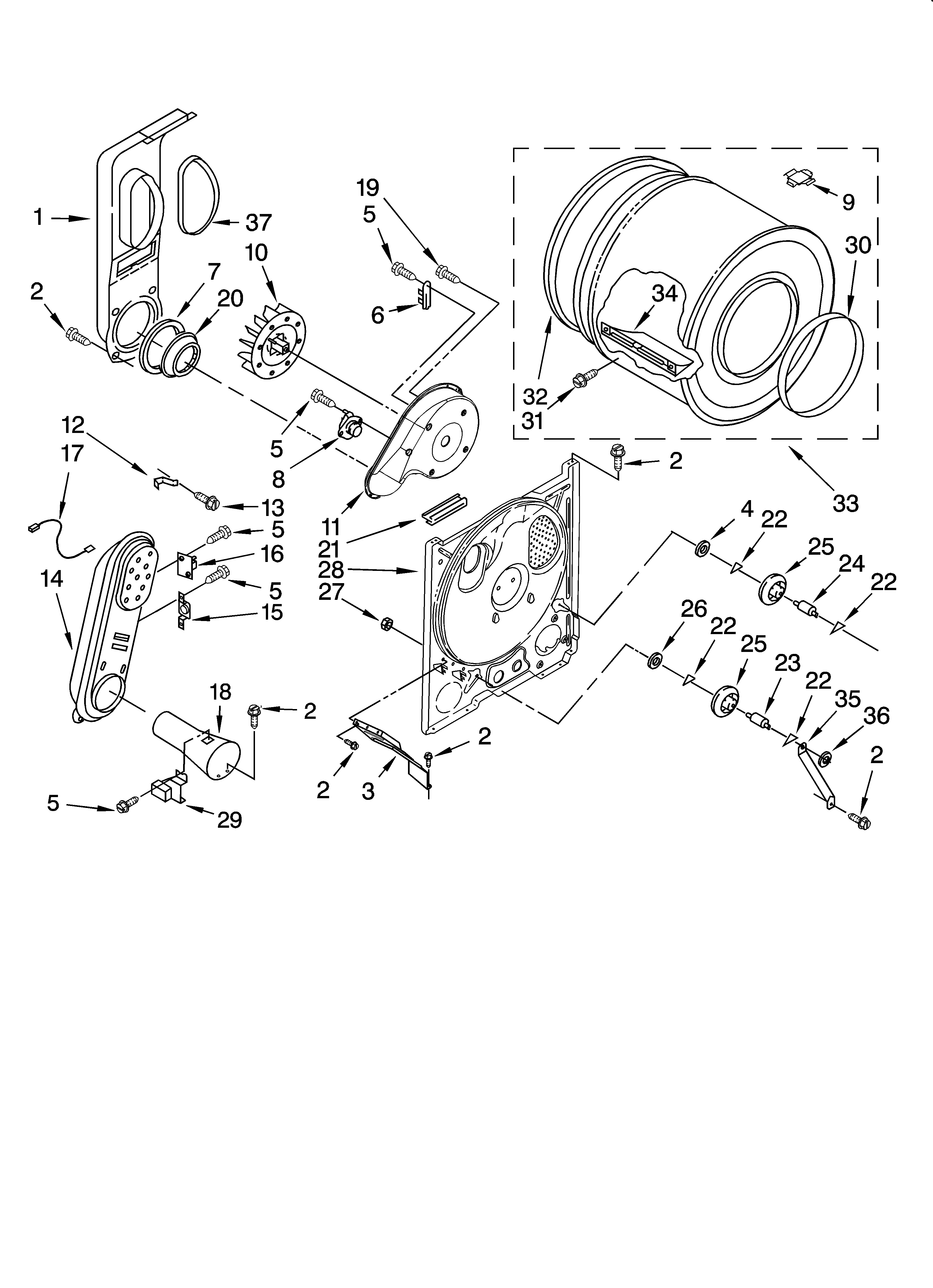 Bulkhead parts, optional parts (not included)