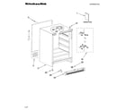 KitchenAid KBCA06XPWH01 cabinet parts diagram
