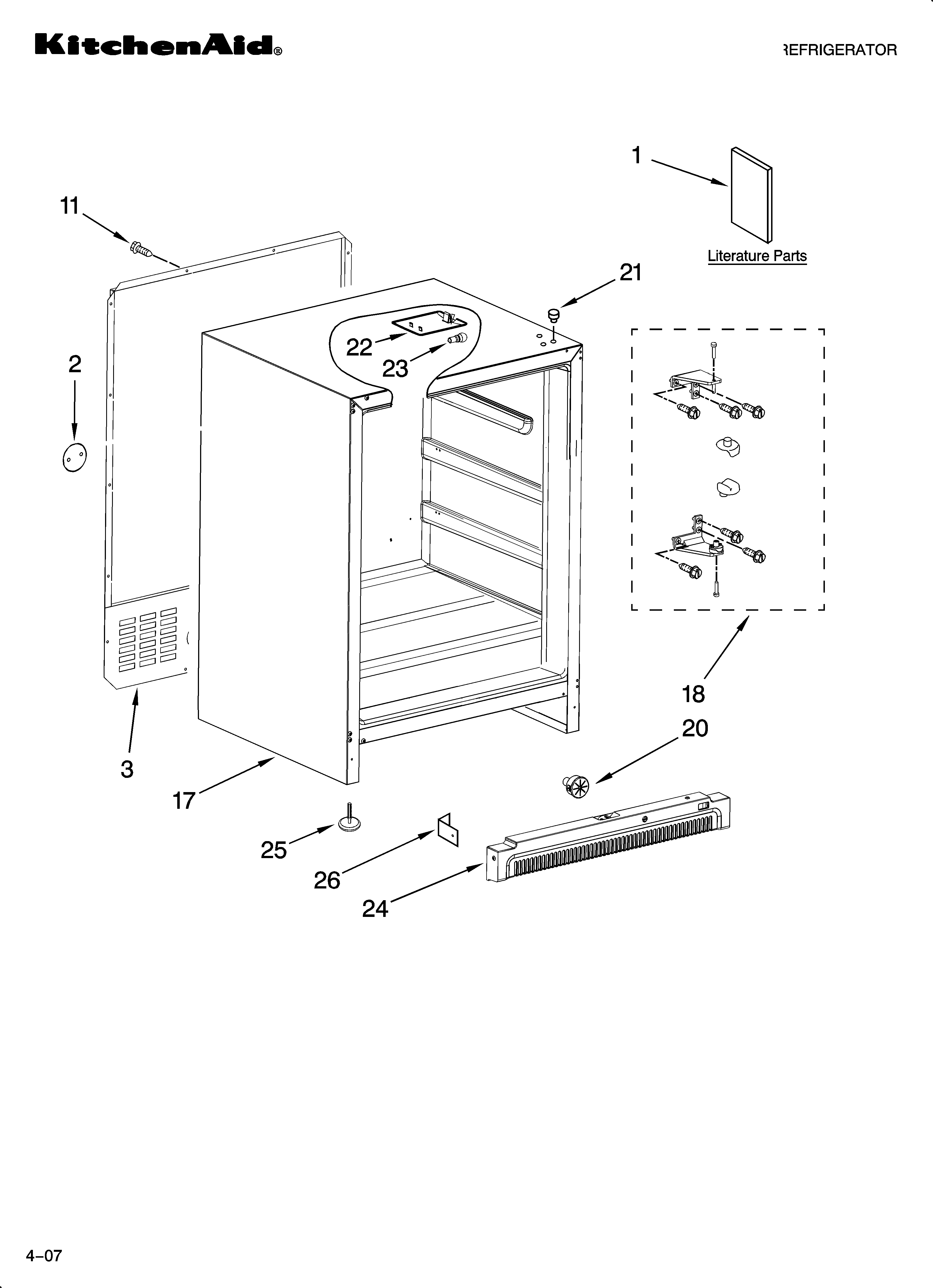 Cabinet parts