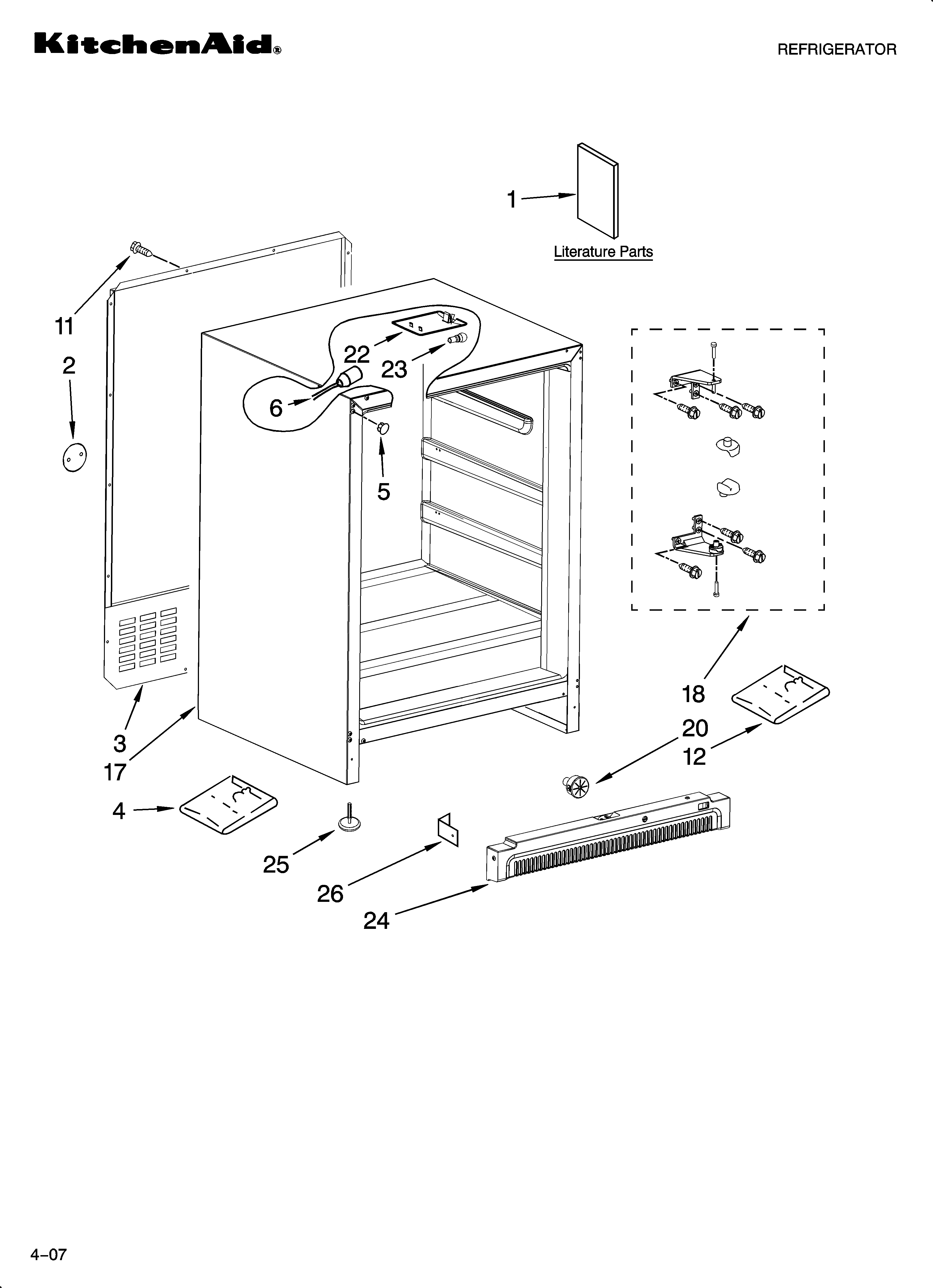 Cabinet parts