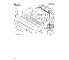 Whirlpool WET3300SQ0 washer/dryer control panel parts diagram