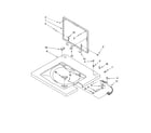 Whirlpool WET3300SQ0 washer top and lid parts diagram