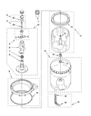Agitator, basket and tub parts